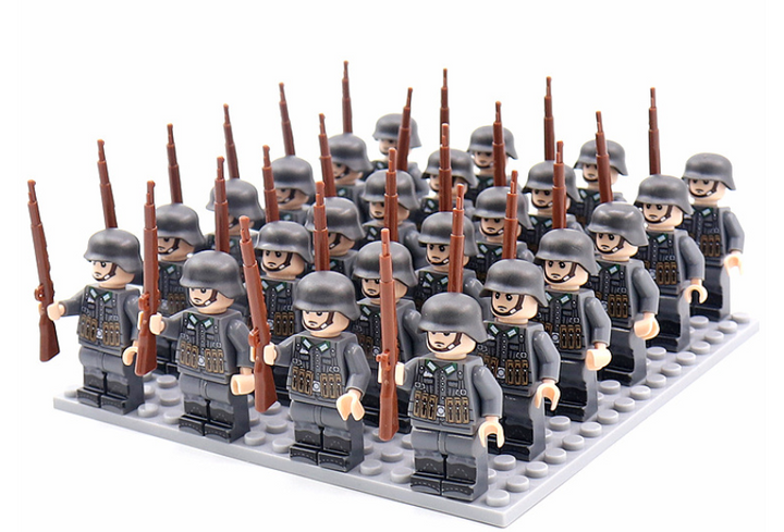 Educational WWII war history building blocks for kids, inspiring learning & imaginative role play with army soldiers.