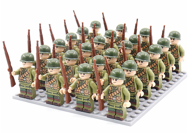 Best history gift: Kids' WWII military building blocks set, fostering imagination with army soldier figures & construction.