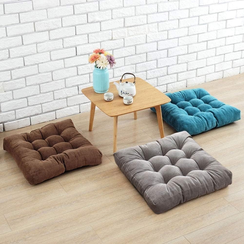 Large corduroy floor cushion, super soft & thick for ultimate comfort in any living space.