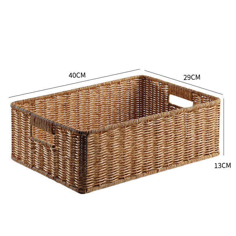 Premium handwoven natural wicker basket for a rustic home touch.