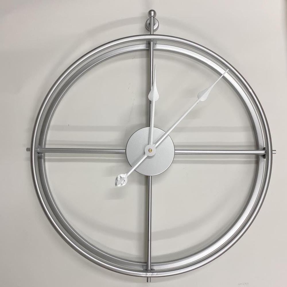 Modern geometric large wall clock, a silent statement piece for contemporary home or office.
