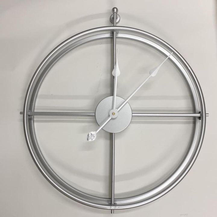 Modern geometric large wall clock, a silent statement piece for contemporary home or office.