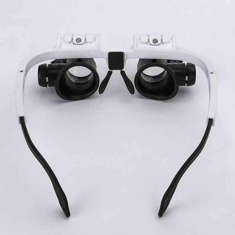 Hands-free LED magnifier for intricate tasks, electronic repair, & detailed craft work. Adjustable lens for clarity.