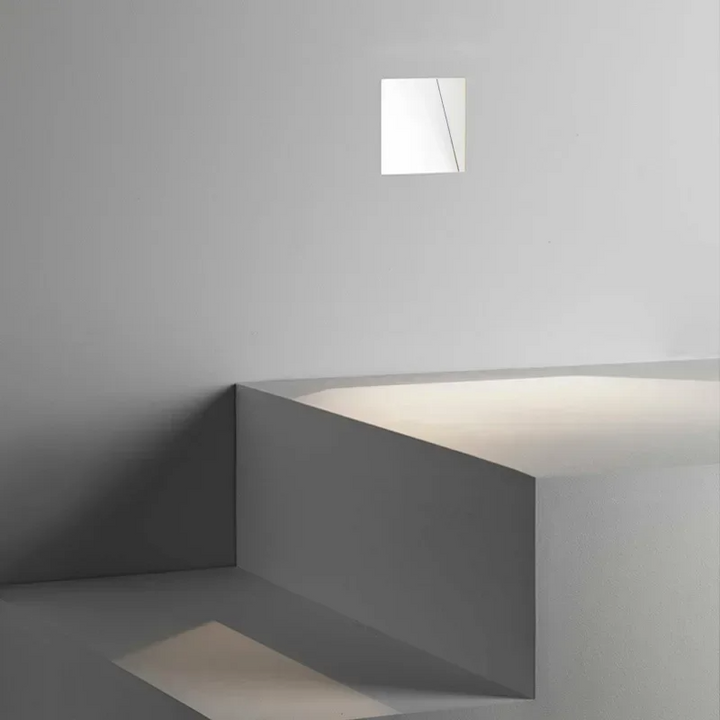 Bright LED stairway light with sensor, improves visibility and decor.