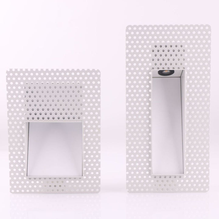 Recessed LED light fixture, motion-activated for energy-saving hallway use.