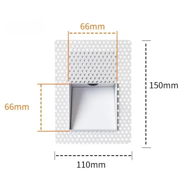 Functional LED wall light with sensor, perfect for safe and stylish stairways.