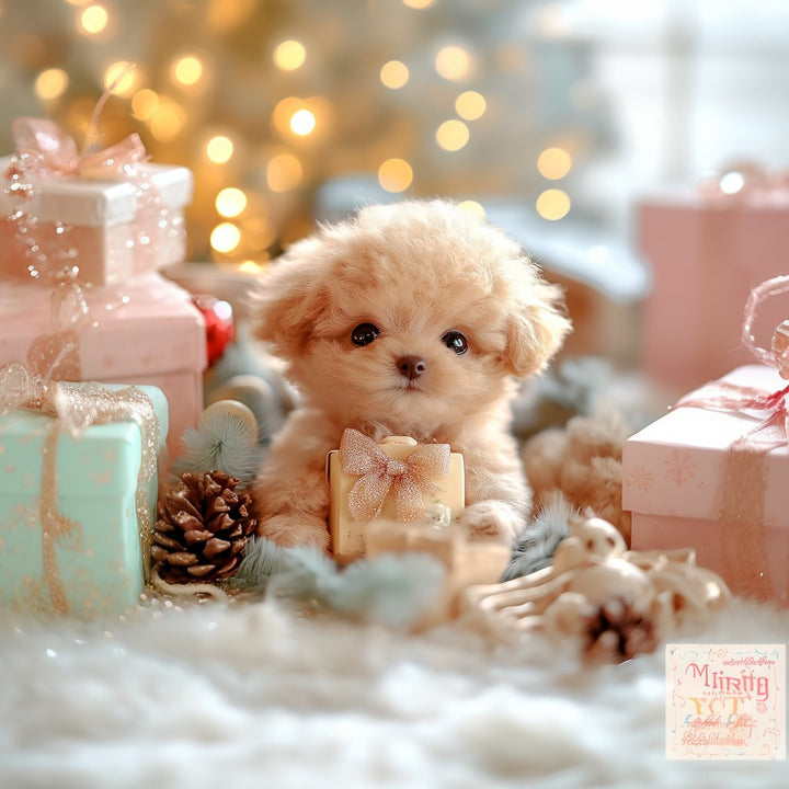 Realistic stuffed animal plush puppy, a soft lifelike toy offering comfort and snuggles for dog lovers.