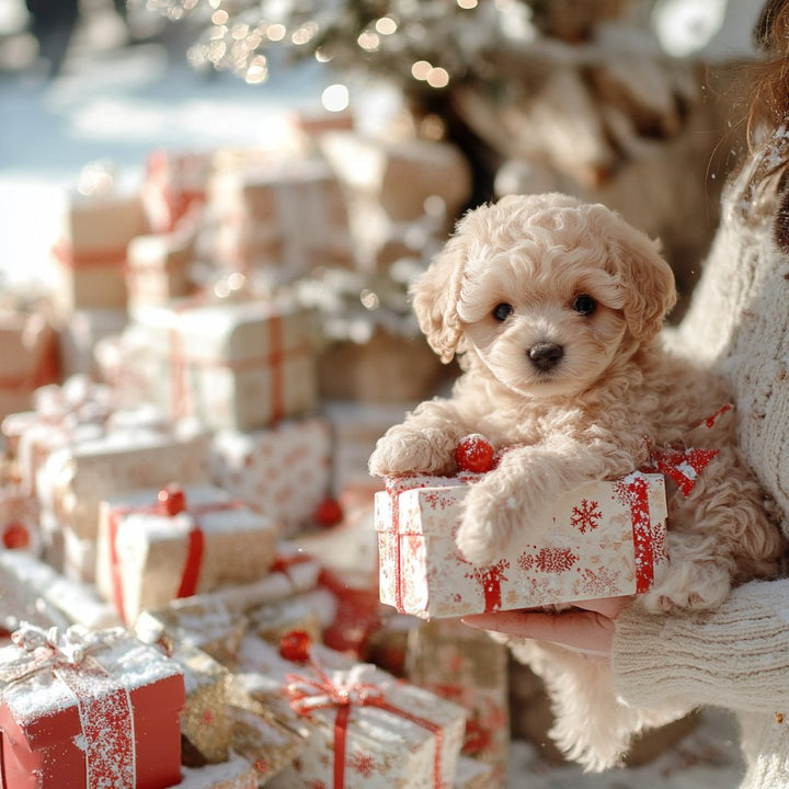Cute lifelike plush puppy, a realistic toy & cuddly companion. Ideal dog lover gift & home decor item.