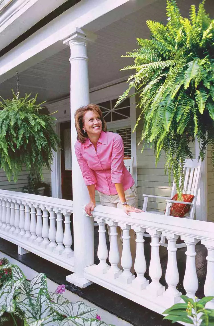 Maintenance-free UV-resistant faux Boston fern, ideal for enhancing outdoor decor.