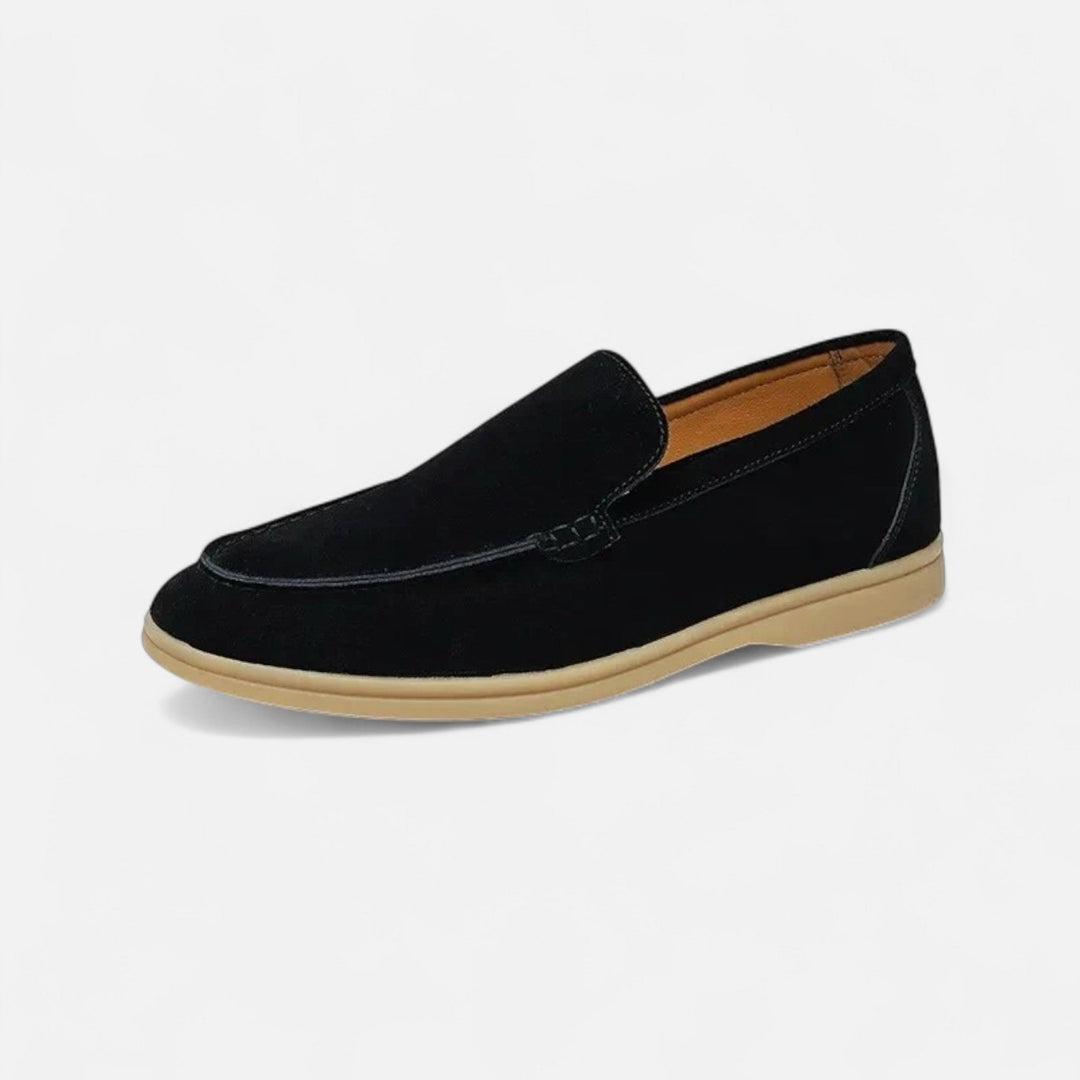 Men's classic old money slip-on loafers for elegant footwear. Comfortable design, versatile for dressy or casual occasions.