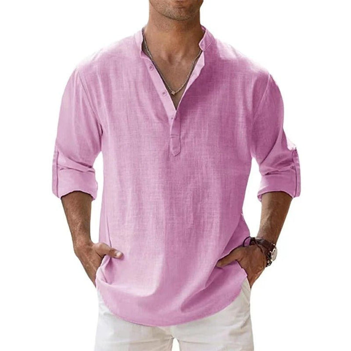 Comfortable men's everyday casual shirt. Versatile and stylish lightweight top for summer fashion.