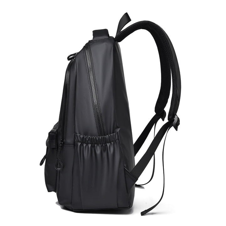 Waterproof laptop backpack with padded compartment for 15-inch tech protection, perfect for students.