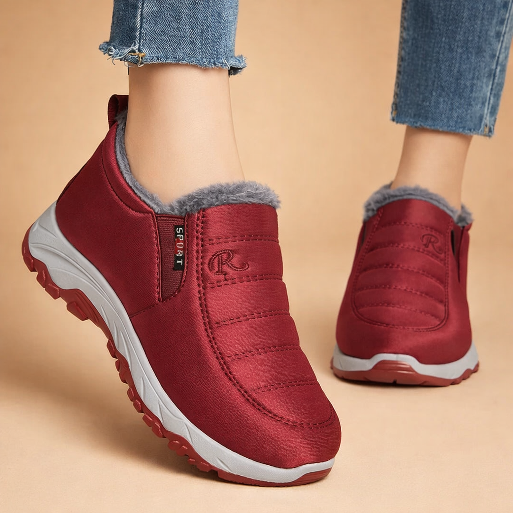 Effortless women's slip-on winter boots, lightweight and warm for comfortable everyday casual wear.