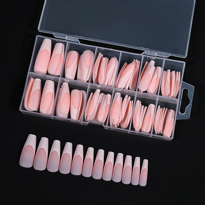 Transparent long stiletto nail tips for women, ideal for DIY beauty, creative nail art, and elegant manicures.