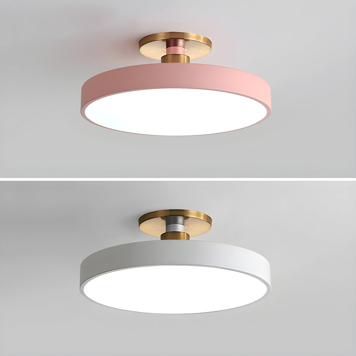 Bright Lumeanon round LED ceiling light, modern, dimmable, energy-efficient flush mount for homes.