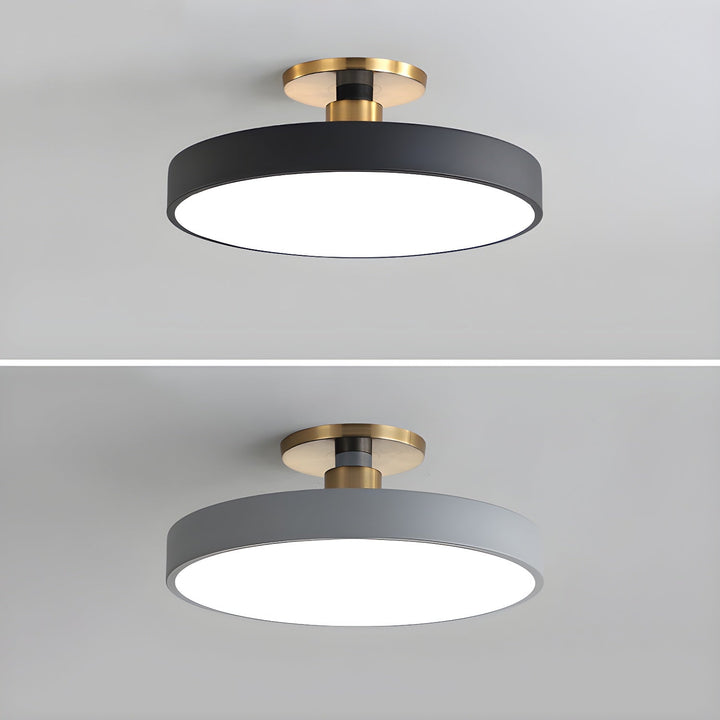 Lumeanon round LED ceiling light for modern homes, dimmable, energy-efficient, flush mounted.