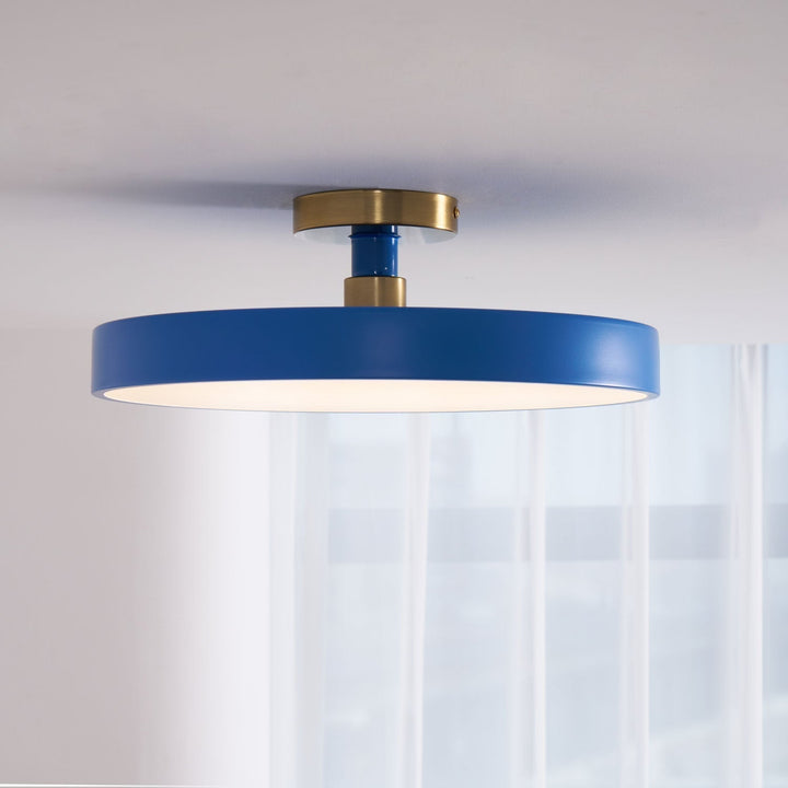 Bright Lumeanon round LED flush mount ceiling light, modern, dimmable, energy-efficient.