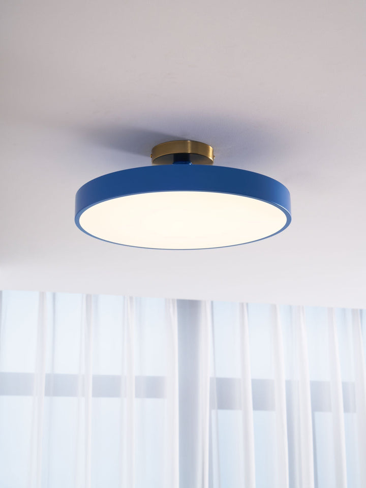 Lumeanon round LED ceiling light, modern design, dimmable ambient light, flush mount, energy-saving.