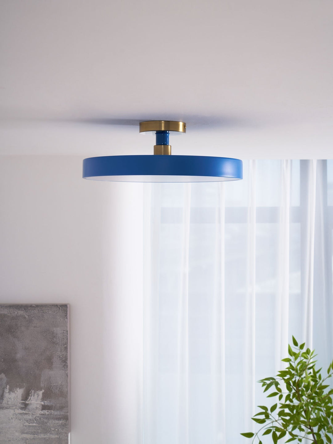 Dimmable Lumeanon round LED ceiling light, modern flush mount, perfect for contemporary interiors.