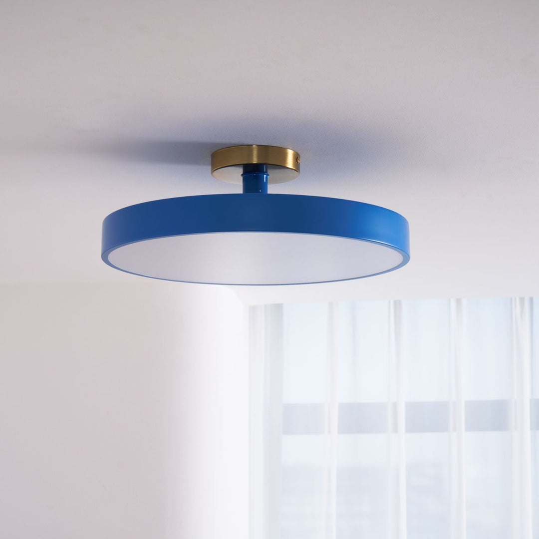 Sleek Lumeanon round LED ceiling light, modern home decor, dimmable, energy-efficient flush mount.