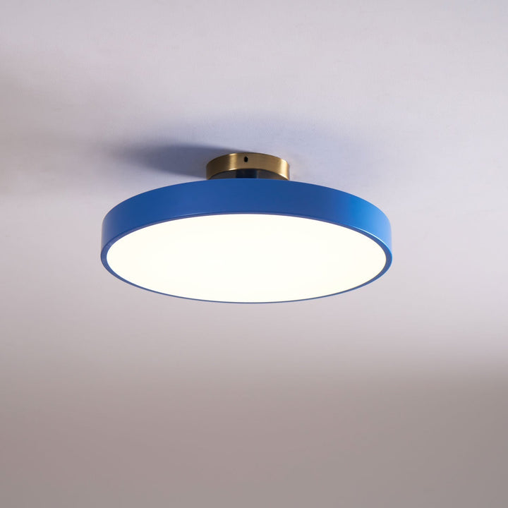 Lumeanon round LED ceiling light, modern flush mount, dimmable ambient light for homes.