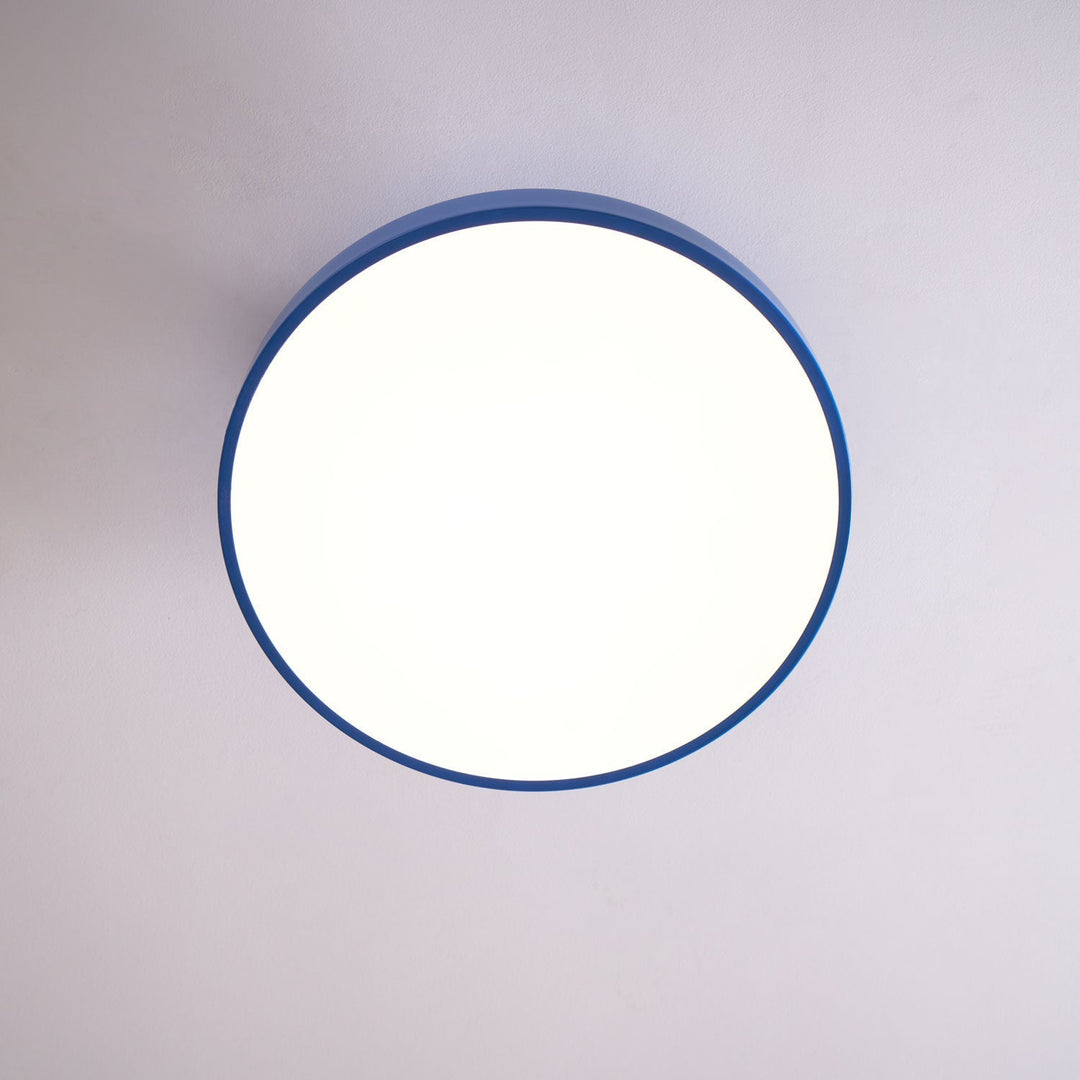Energy-efficient Lumeanon round LED ceiling light, modern, dimmable, flush mount for interior.
