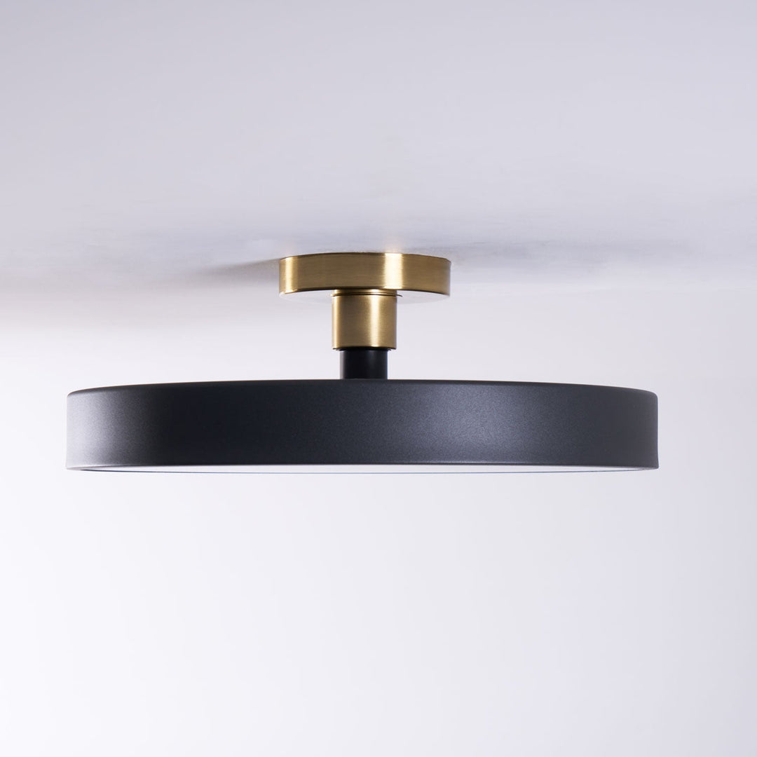 Lumeanon round LED ceiling light, modern ambient, flush mount, dimmable for sleek interiors.