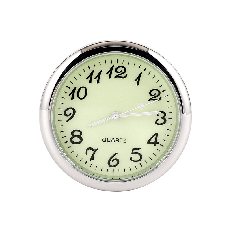 Multifunctional luminous car clock, serves as a dashboard auto timepiece or a convenient desk clock.