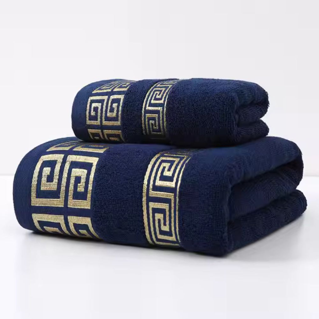 Soft, absorbent cotton bath towels (2-pack) perfect for spa-like comfort & home bathroom essentials.