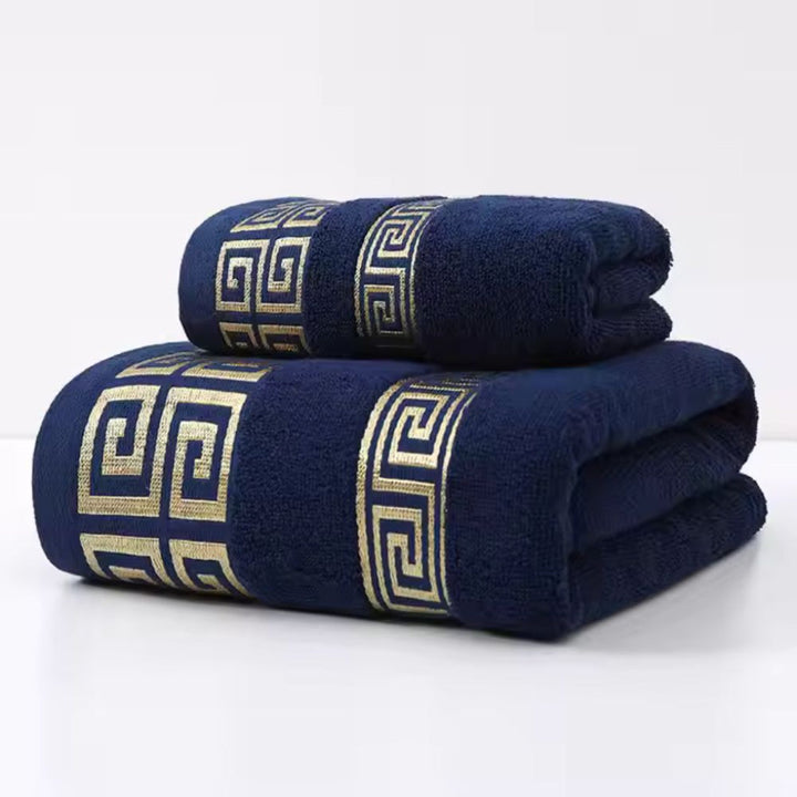 Soft, absorbent cotton bath towels (2-pack) perfect for spa-like comfort & home bathroom essentials.