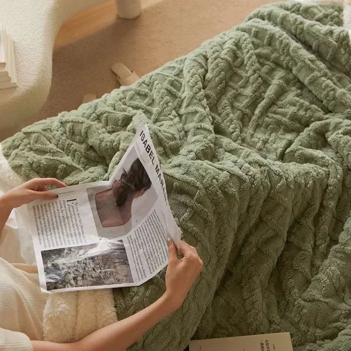 Cozy polyester bed throw. Ultra-soft & thick, providing superior warmth for any bed or couch.