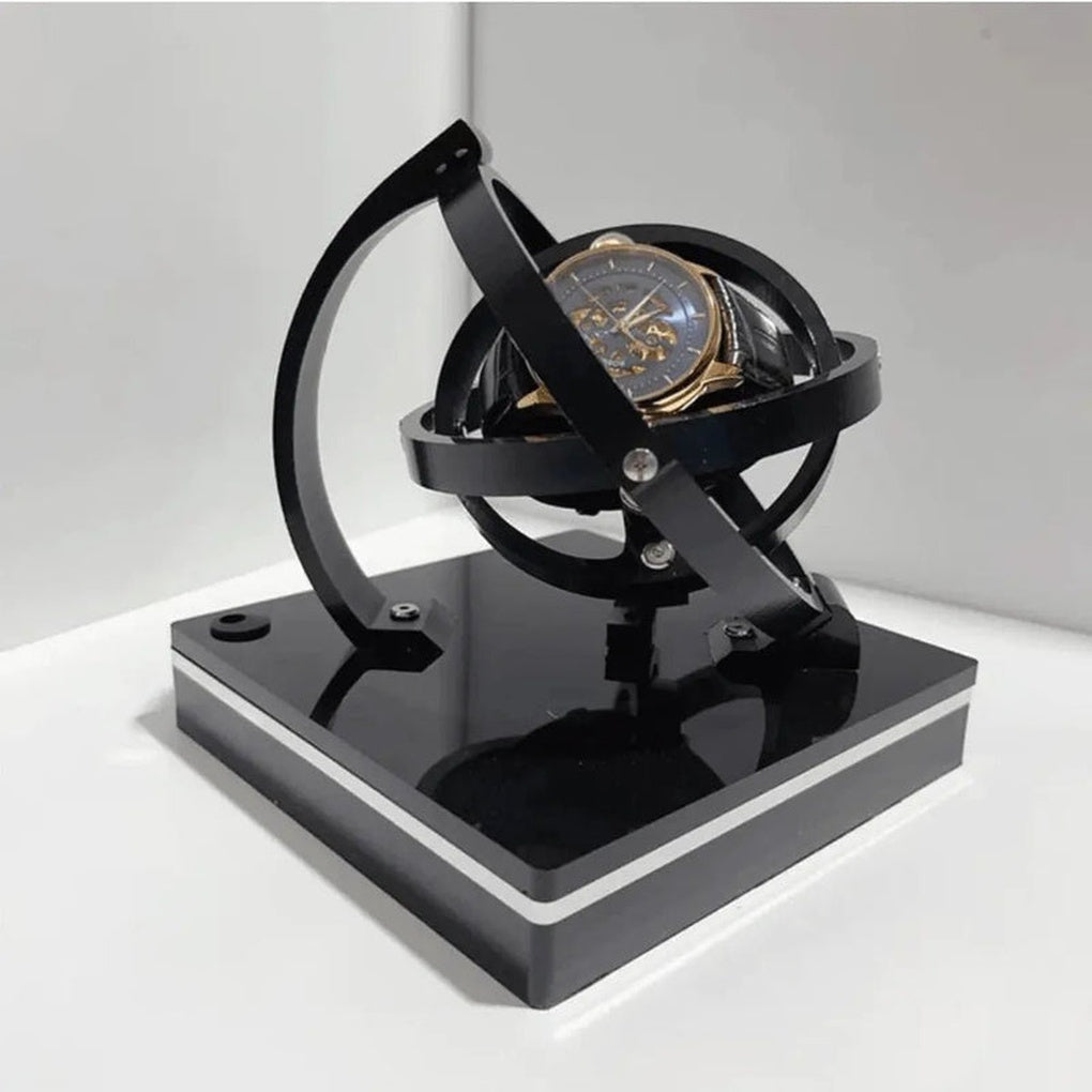 Premium automatic watch winder with silent rotor for luxury mechanical watches. Ensures optimal timekeeping & display.