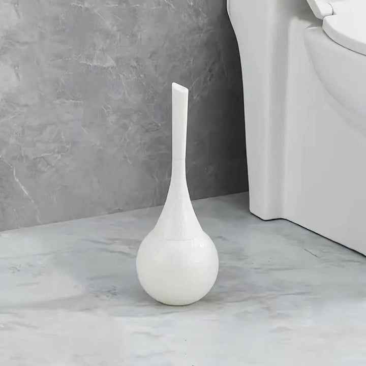 Stylish sterling silver toilet brush & holder. A modern bathroom essential for elegant decor & hygiene.