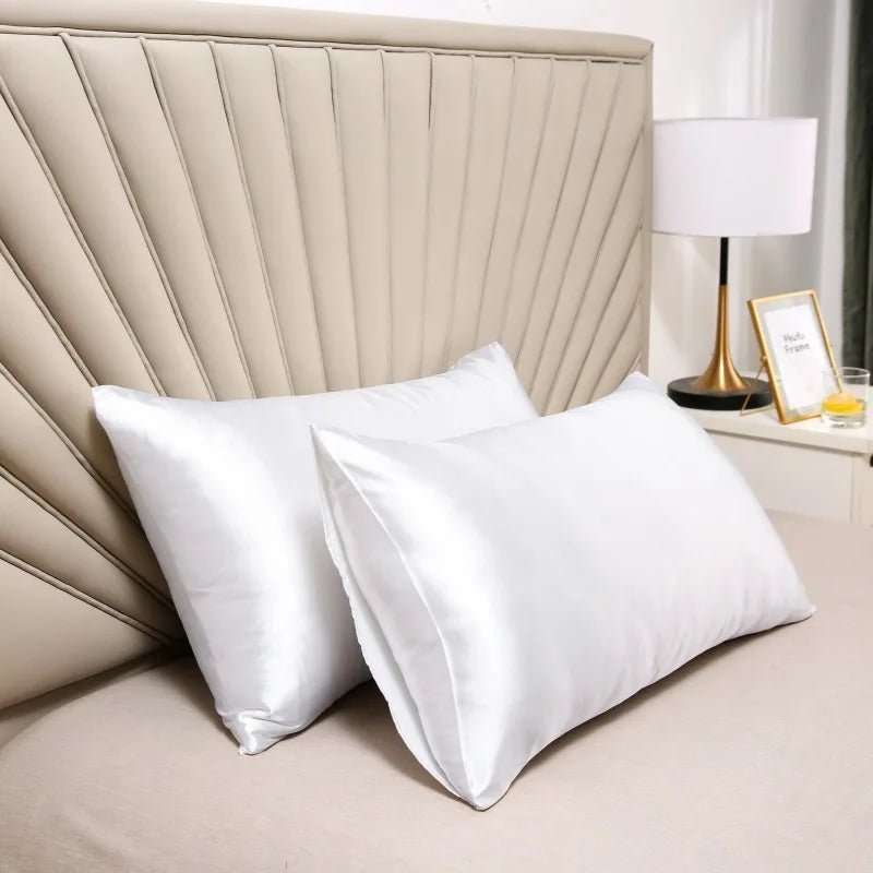 Luxury Mulberry silk pillowcase for healthy hair & skin. Premium quality bedding for beauty sleep.