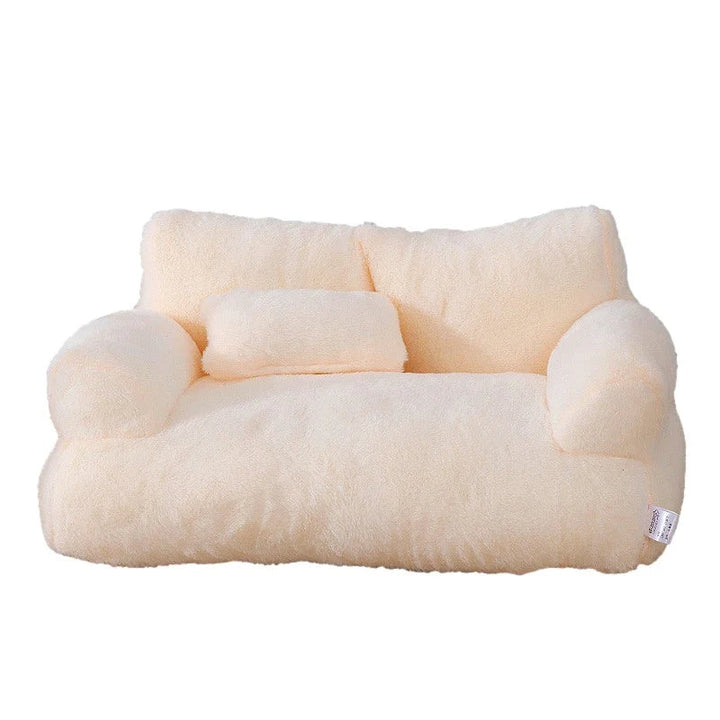 Large luxury plush dog sofa bed, ultimate comfort for big dogs. Cozy, washable pet supplies.