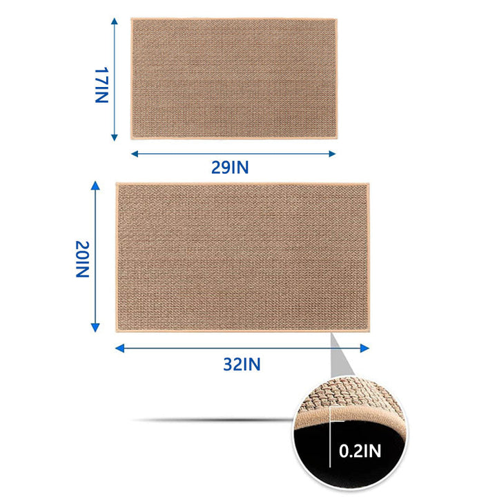 Durable machine washable indoor door mat. Woven polypropylene construction ensures easy clean floor mat.