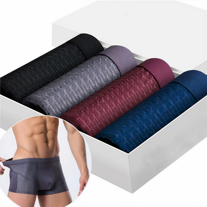 Men's 10-pack ultra-comfort boxer briefs in assorted colors. Soft, breathable everyday underwear multipack.