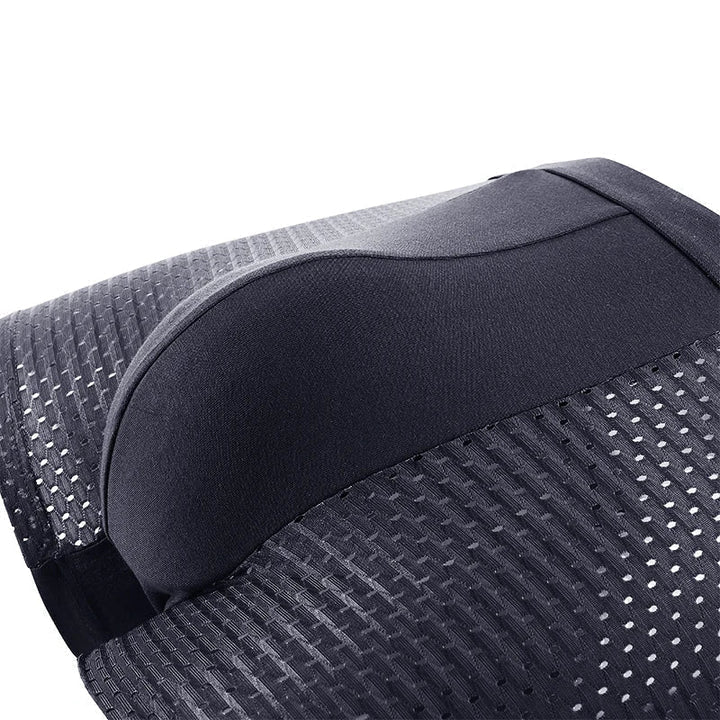 Model in men's black ultra-comfort boxer briefs. Flexible activewear underwear designed for movement and daily wear.