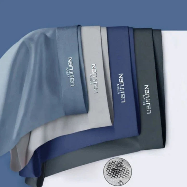 Men's supportive boxer briefs, 4-pack. Breathable, stretch underwear for all-day comfort & freshness.