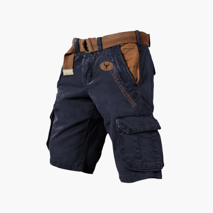 Stylish men's cargo shorts with ample 6 pockets, perfect for summer adventures and utility.