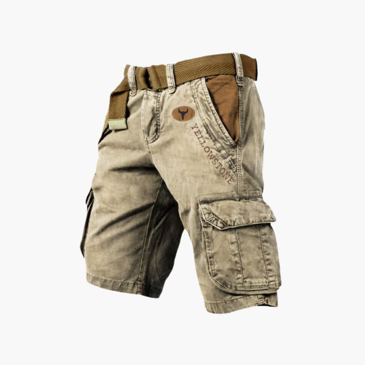 Comfortable men's casual shorts, featuring a versatile 6-pocket cargo design for everyday wear.