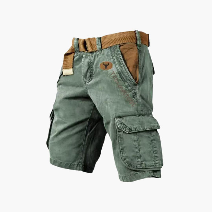 Classic men's 6-pocket utility shorts, a comfortable and stylish choice for casual and outdoor use.
