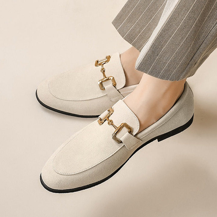 Elegant men's slip-on loafers with arch support for superior comfort and versatile fashion.