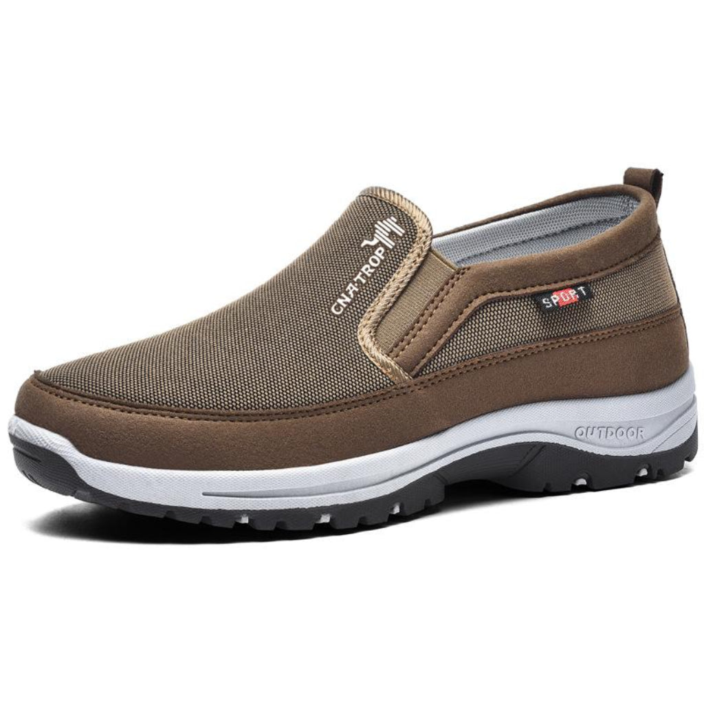 Men's balance support walking shoes for all-day comfort, cushioned and stable for daily wear.