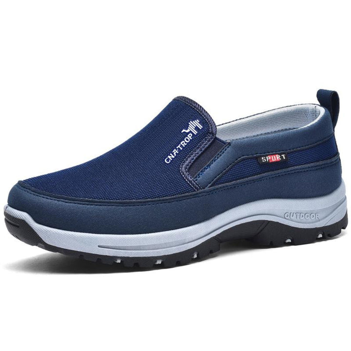 Stable men's walking shoes, lightweight with balance support, perfect for daily wear and all-day comfort.