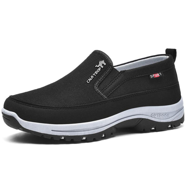 Orthopedic men's walking shoes, cushioned for balance support and all-day comfort, ideal for spring/summer.