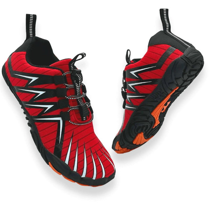Wide fit men's barefoot shoes, perfect for natural foot splay & comfortable walking.