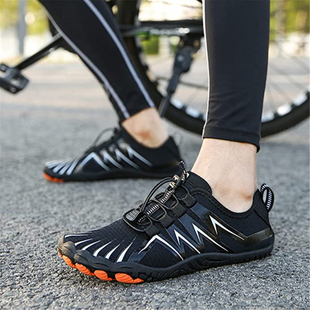 Casual men's barefoot shoes, wide fit & flexible sole, perfect for comfortable daily natural walking.