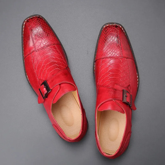 Comfortable yet stylish men's monk strap flats, perfect for long days at work or special formal occasions.