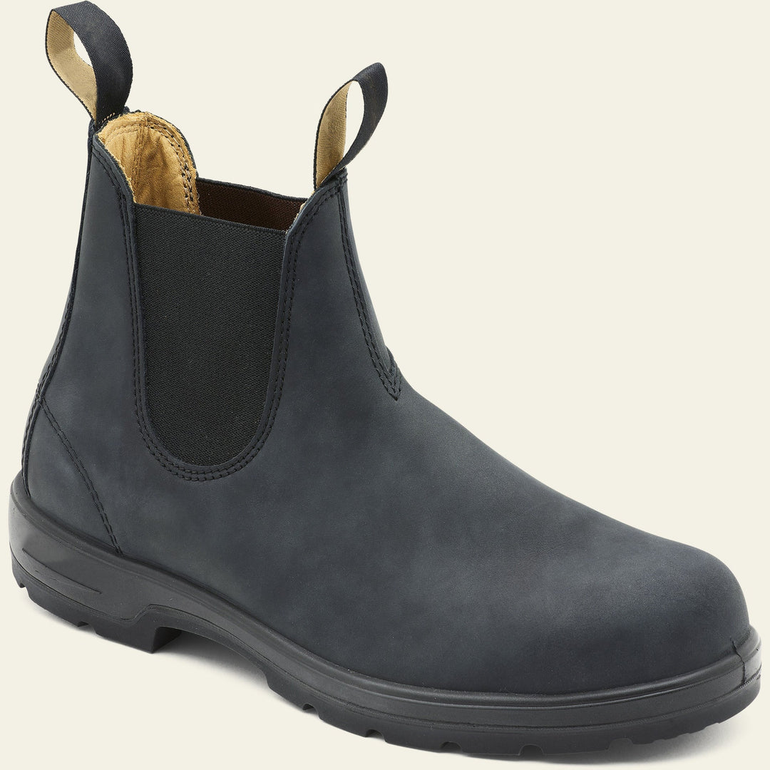 Durable men's ruched Chelsea boots, perfect smart casual outdoor ankle boots for everyday versatility.